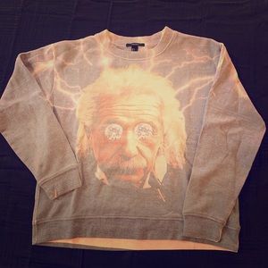 Forever 21 Einstein Graphic Crewneck Pullover